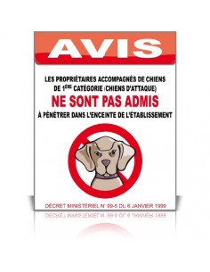 Interdit aux chien de 1ère...