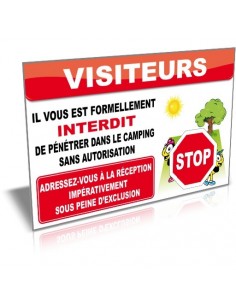 Visiteurs, interdit de...