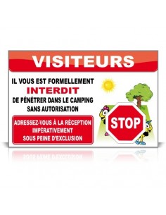 Visiteurs, interdit de...