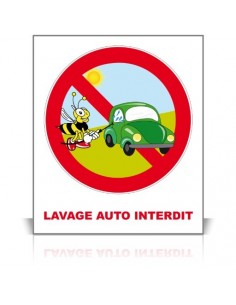 Lavage auto interdit