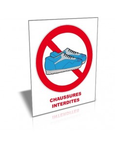 Chaussures interdites