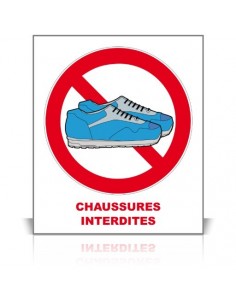 Chaussures interdites