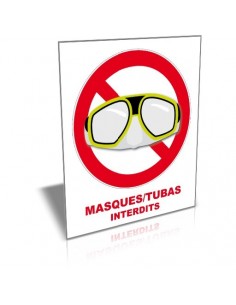 Masques et tubas interdits